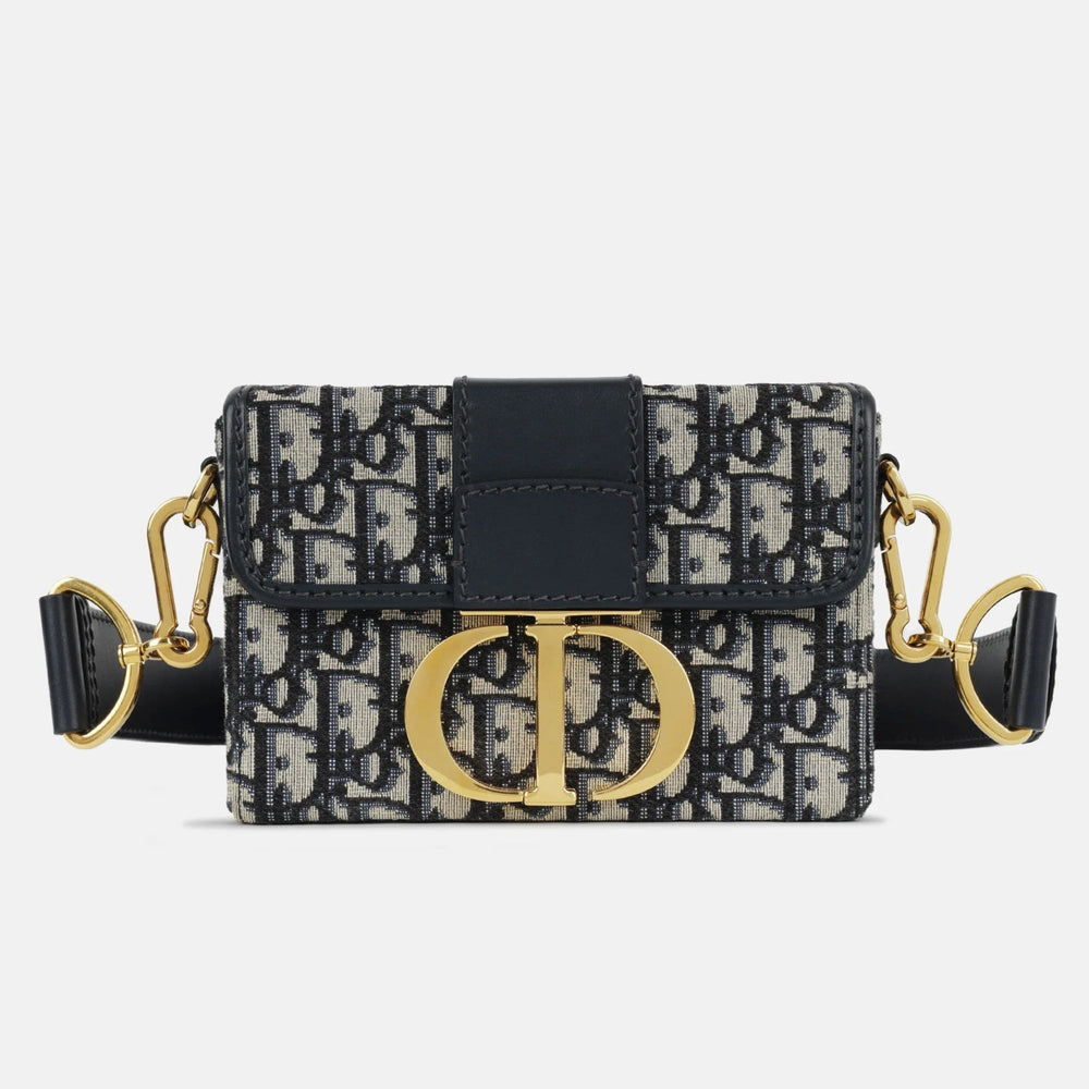 Dior 30 Montaigne Jacquard Bag - Blue Dior Oblique