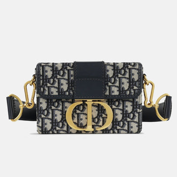 Dior 30 Montaigne Jacquard Bag - Blue Dior Oblique