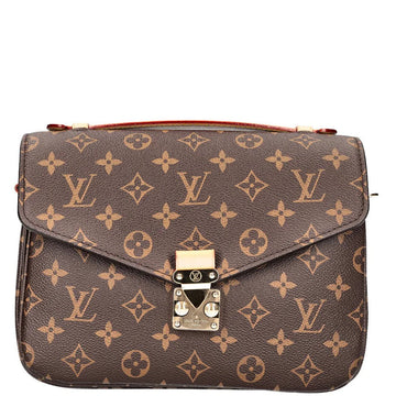 Louis Vuitton Monogram Canvas Pochette Metis Tote Bag – Brown