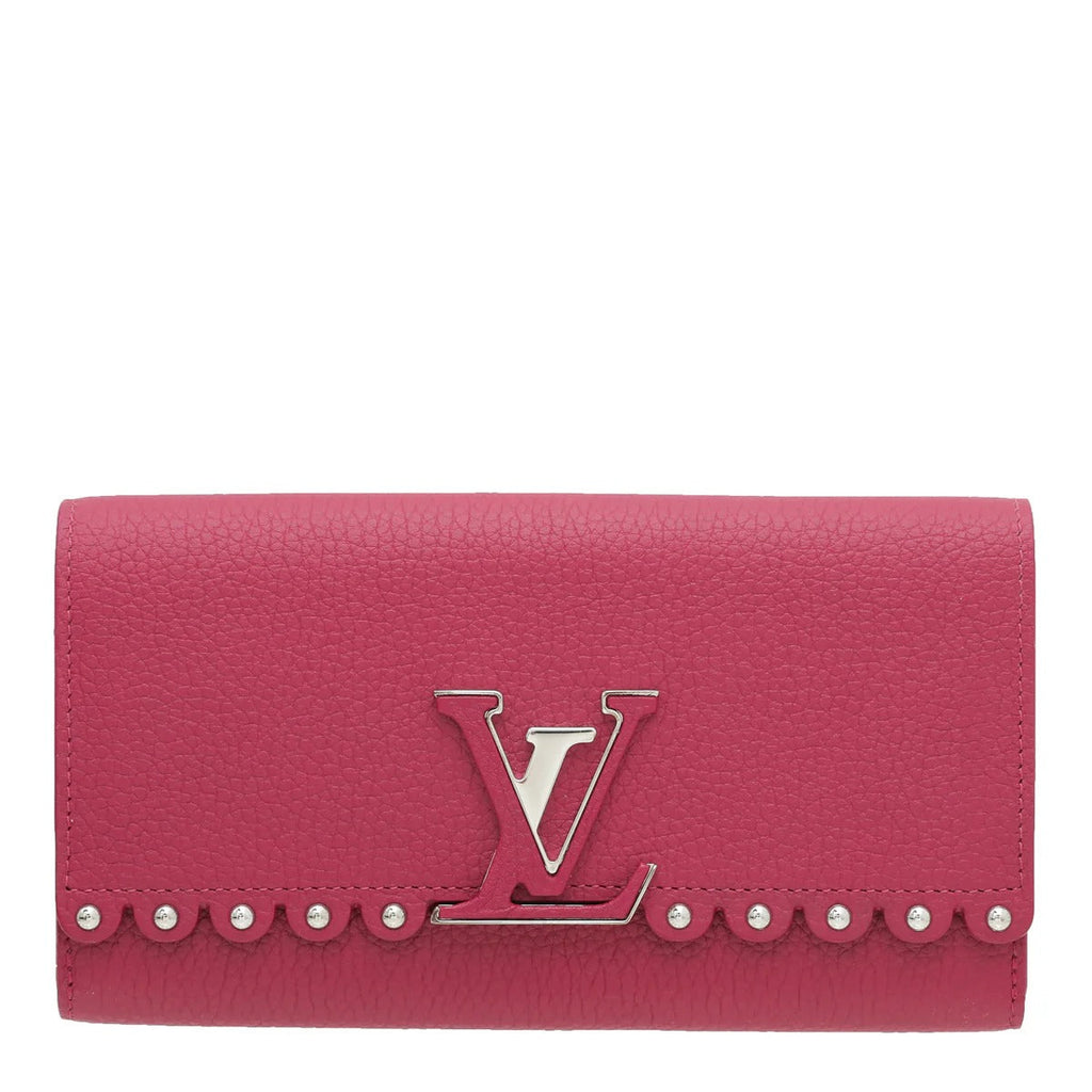 Louis Vuitton Capucines Taurillon Leather Wallet - Red