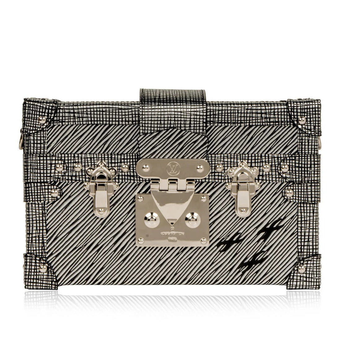 Louis Vuitton Epi Leather Metallic Petite Malle - Silver