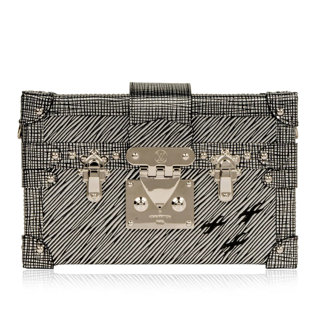 Louis Vuitton Epi Leather Metallic Petite Malle - Silver