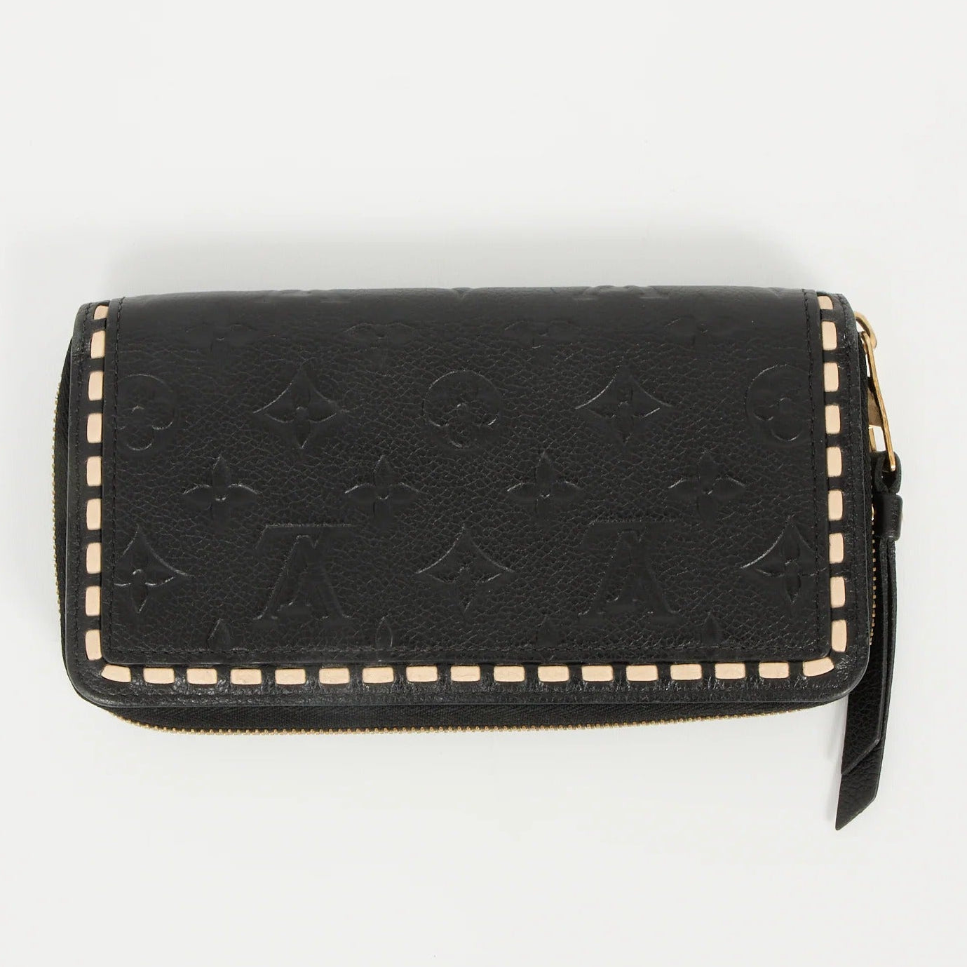 Louis Vuitton Monogram Empreinte Zippy Wallet - Black