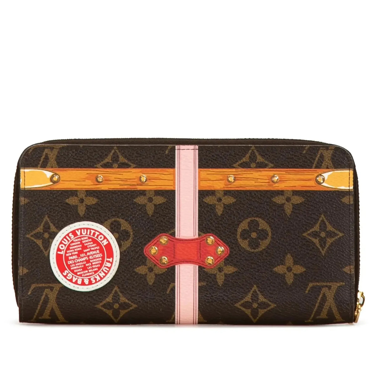 Louis Vuitton Monogram Summer Trunks Zippy Wallet - Brown