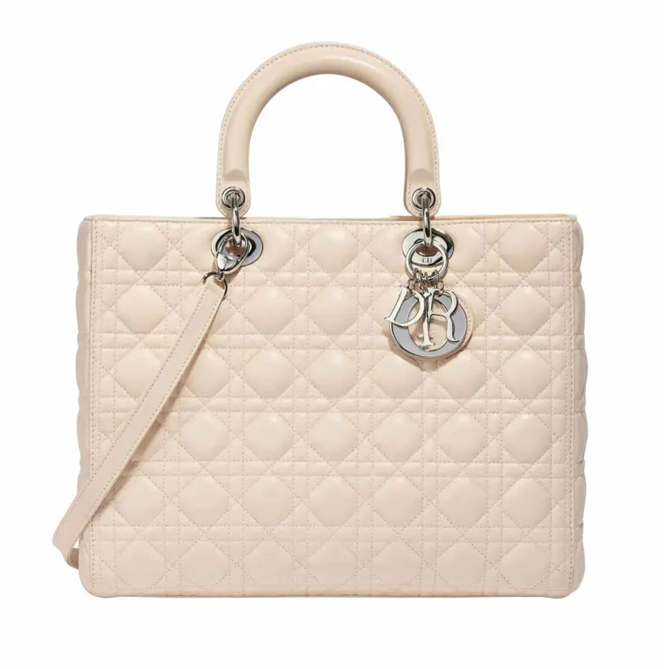 Dior Large Lady Dior Bag - Beige