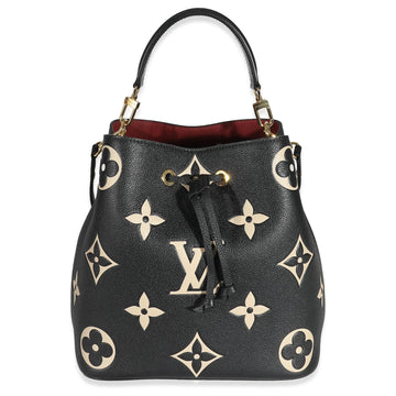 Louis Vuitton Monogram Empreinte Giant Néonoé MM Bucket Bag - Black