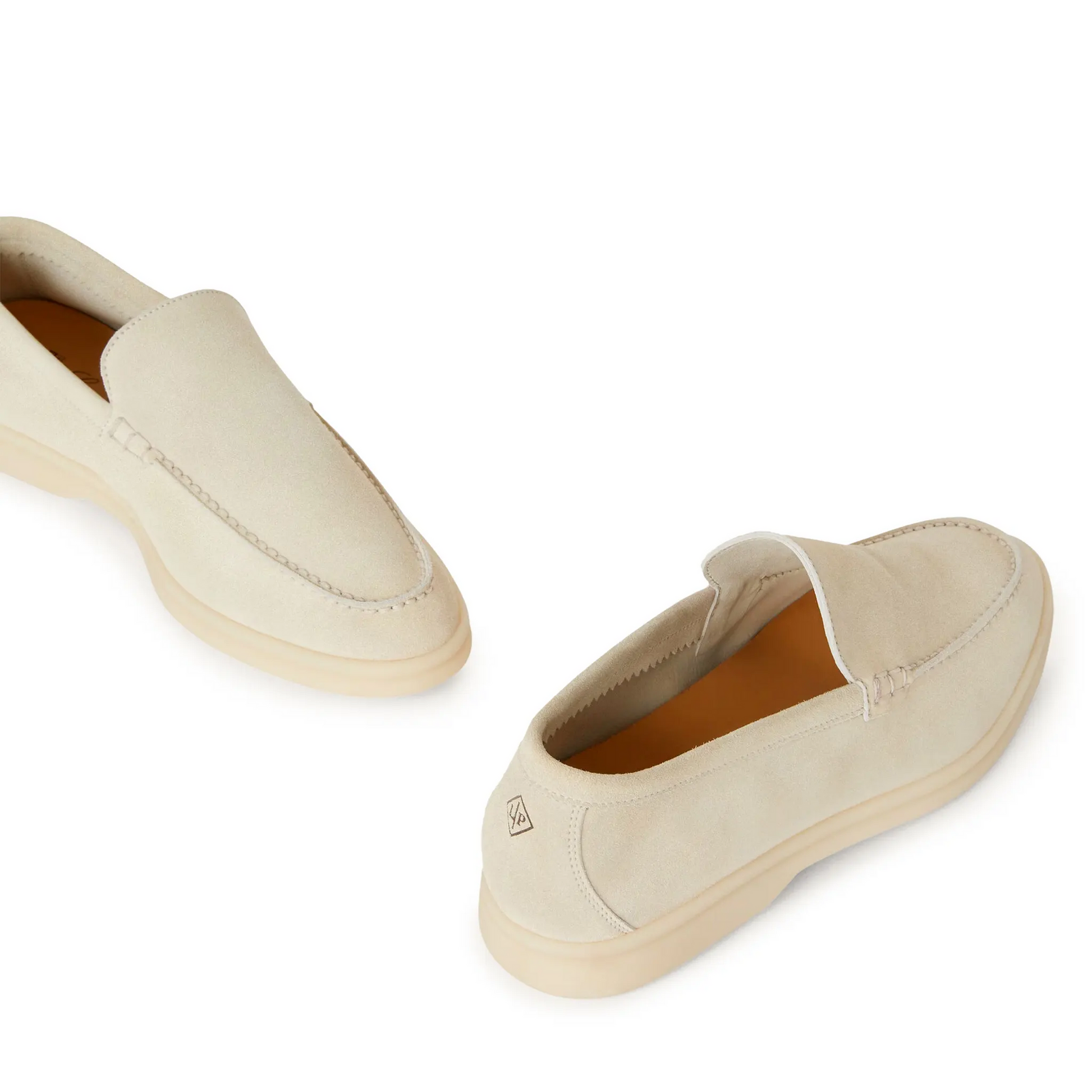 Loro Piana Summer Walk Suede Loafer - Off White