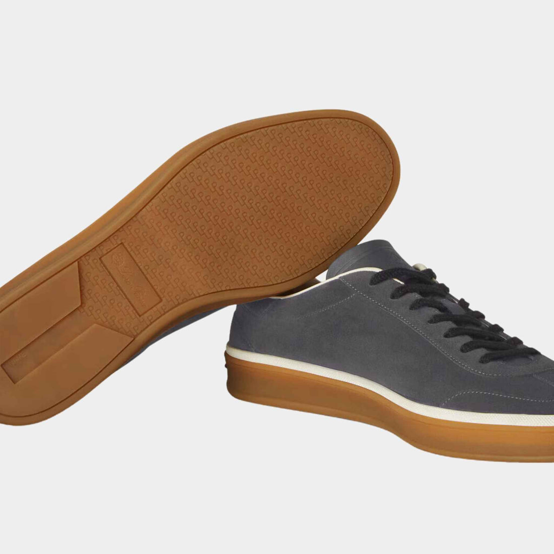 Loro Piana Tennis Walk Suede Sneakers - Warm Gray (158)