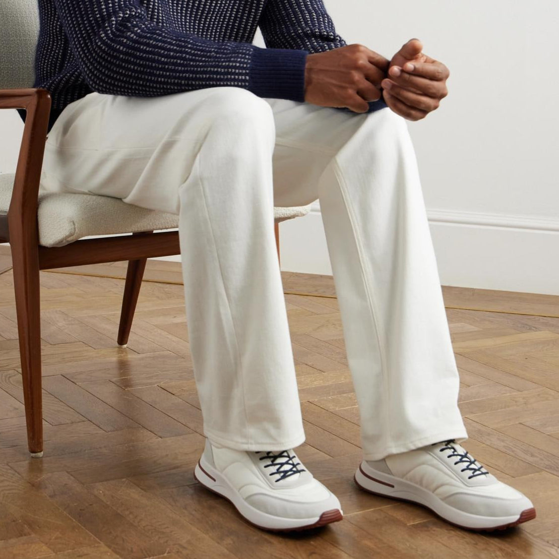Loro Piana Week End Walk Microfibre Storm System® Sneakers - White (1000)
