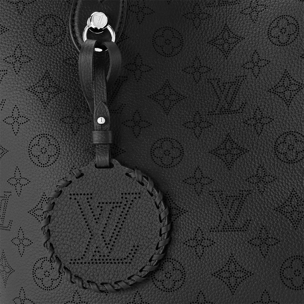 Louis Vuitton Monogram Mahina Blossom MM Shoulder Bag - Black