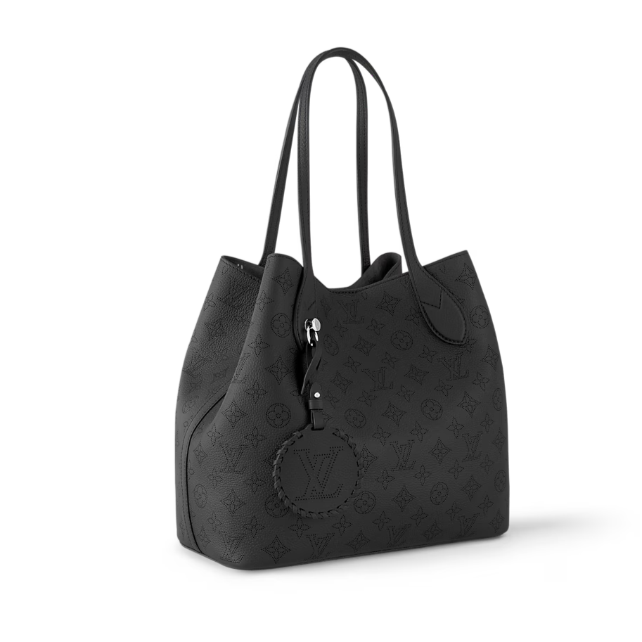 Louis Vuitton Monogram Mahina Blossom MM Shoulder Bag - Black