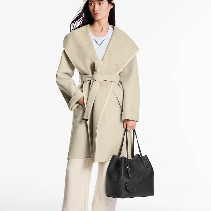 Louis Vuitton Monogram Mahina Blossom MM Shoulder Bag - Black