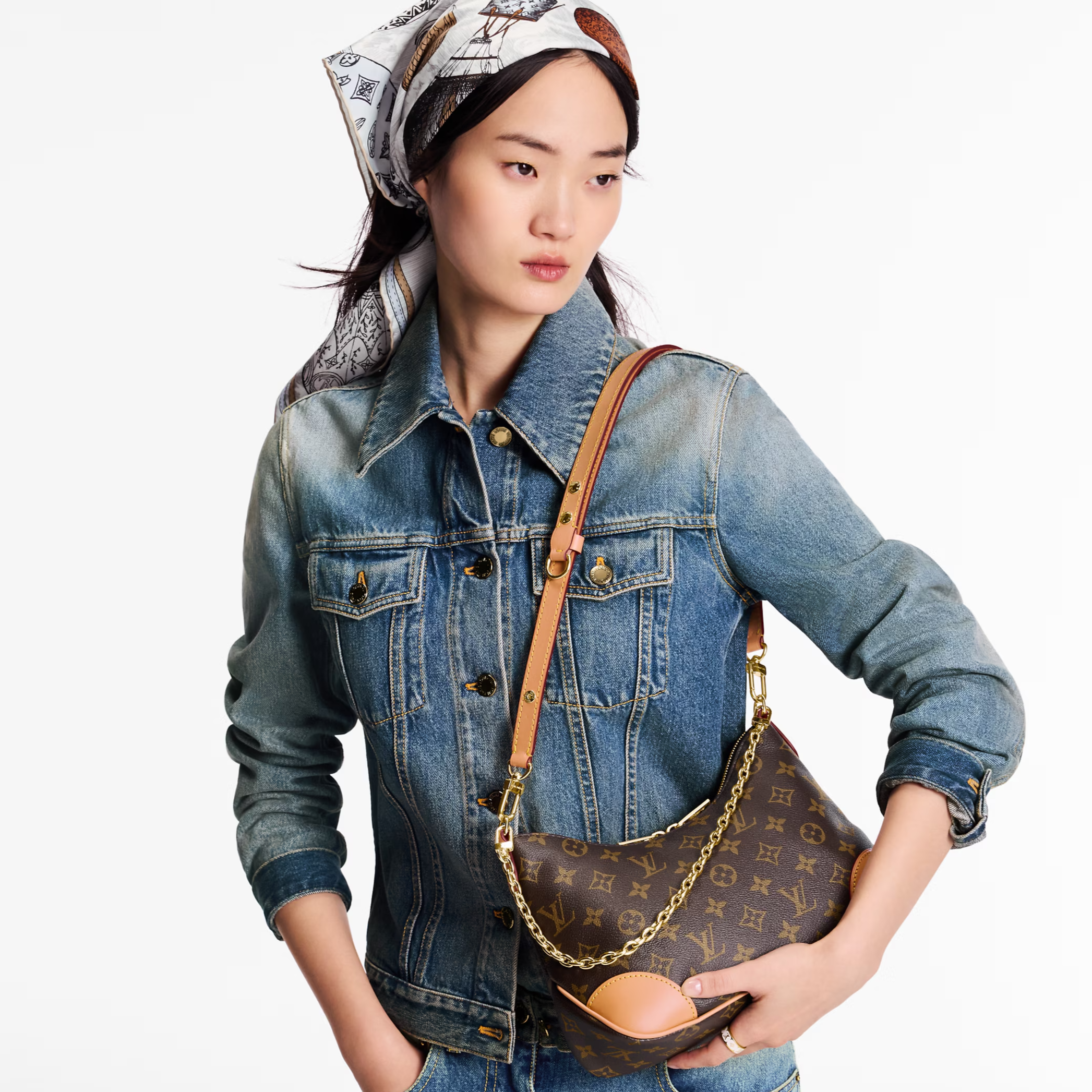 Louis Vuitton Boulogne PM Shoulder Bag - Natural Brown