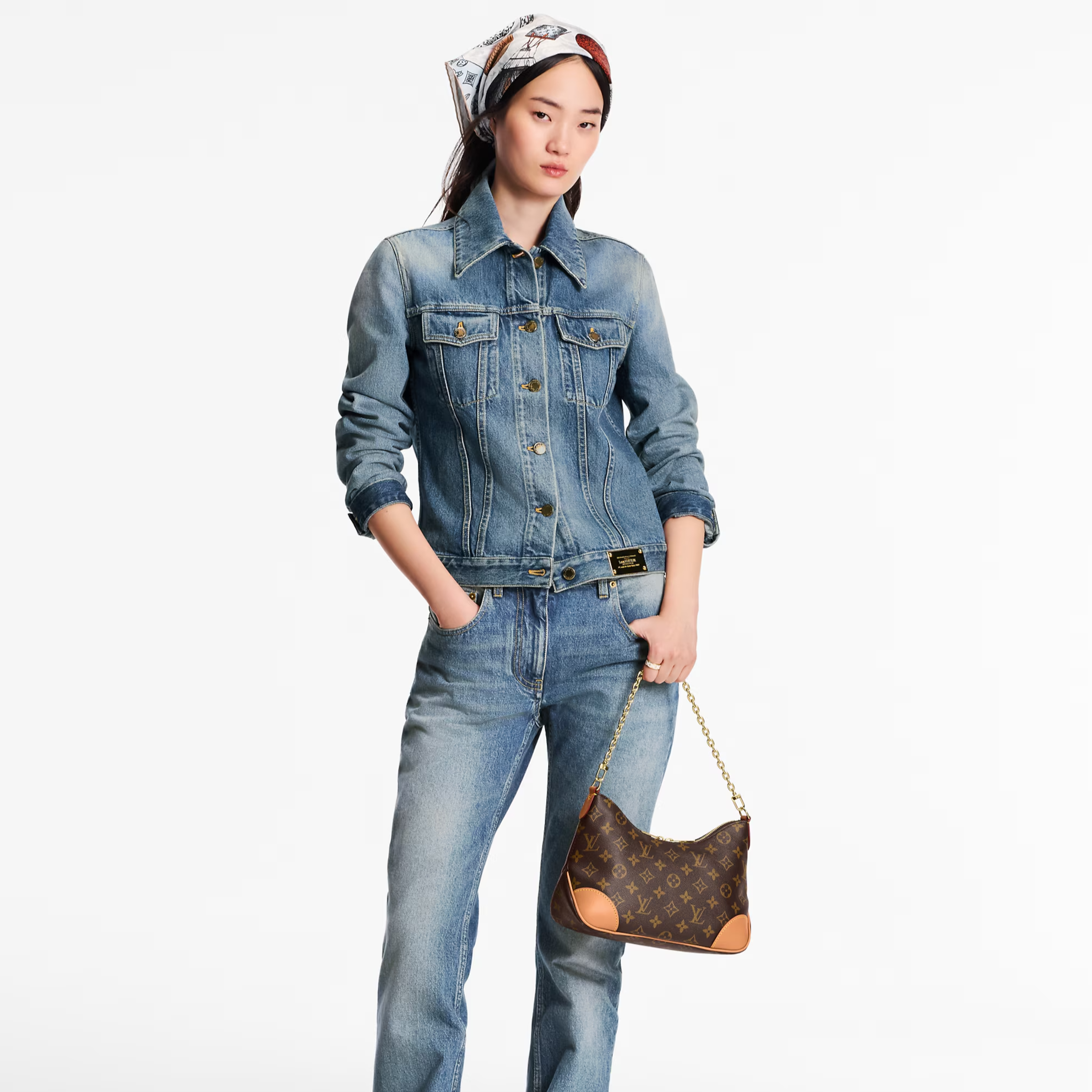 Louis Vuitton Boulogne PM Shoulder Bag - Natural Brown