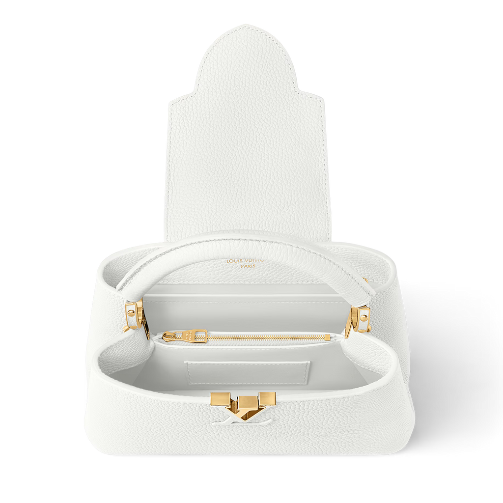 Louis Vuitton Capucines BB Taurillon Handbag – Snow White