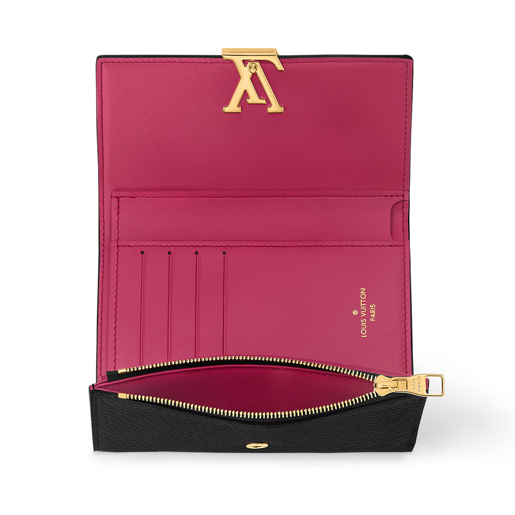 Louis Vuitton Capucines Compact Wallet - Black Rose