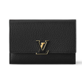 Louis Vuitton Capucines Compact Wallet - Black Rose