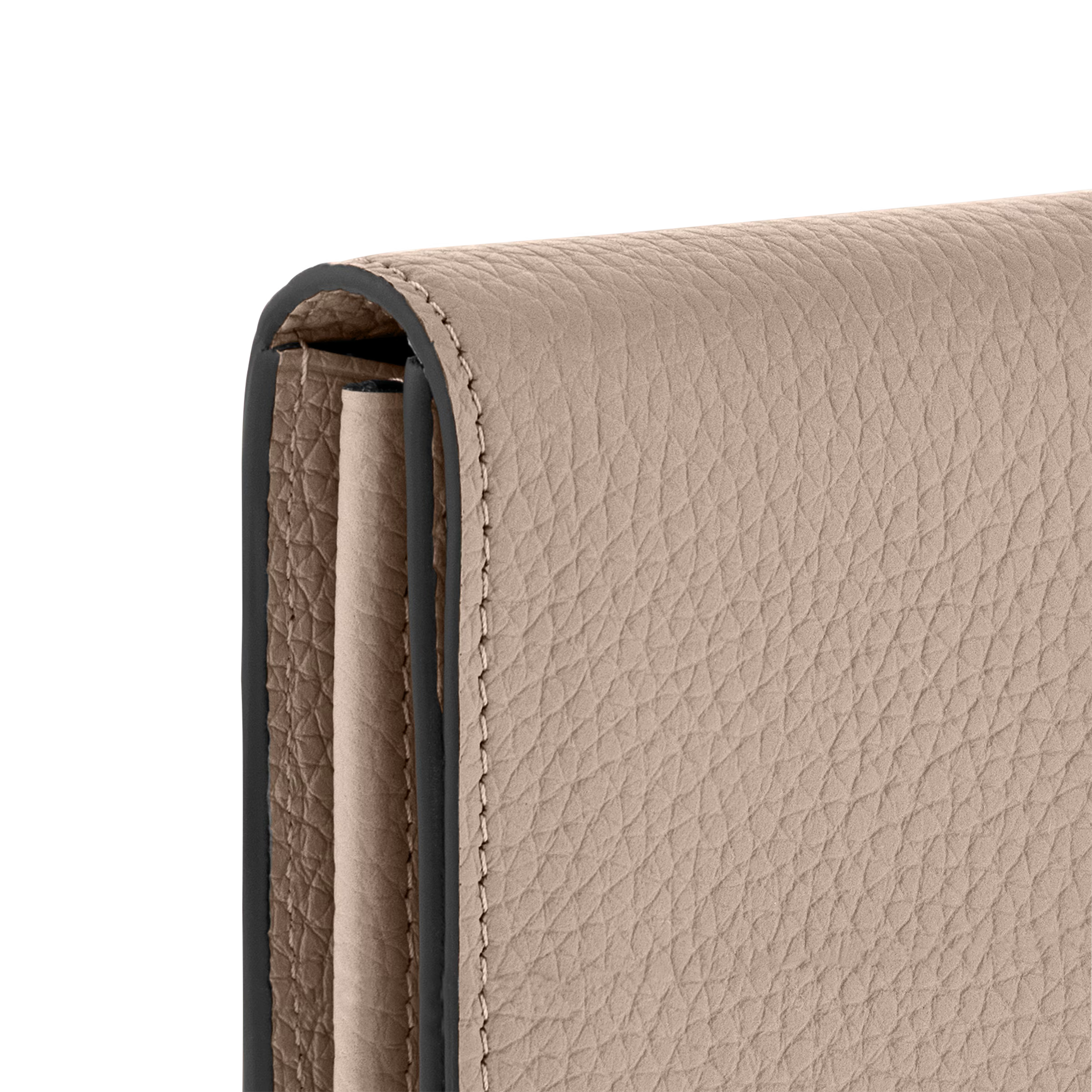 Louis Vuitton Taurillon Leather Capucines Wallet - Galet