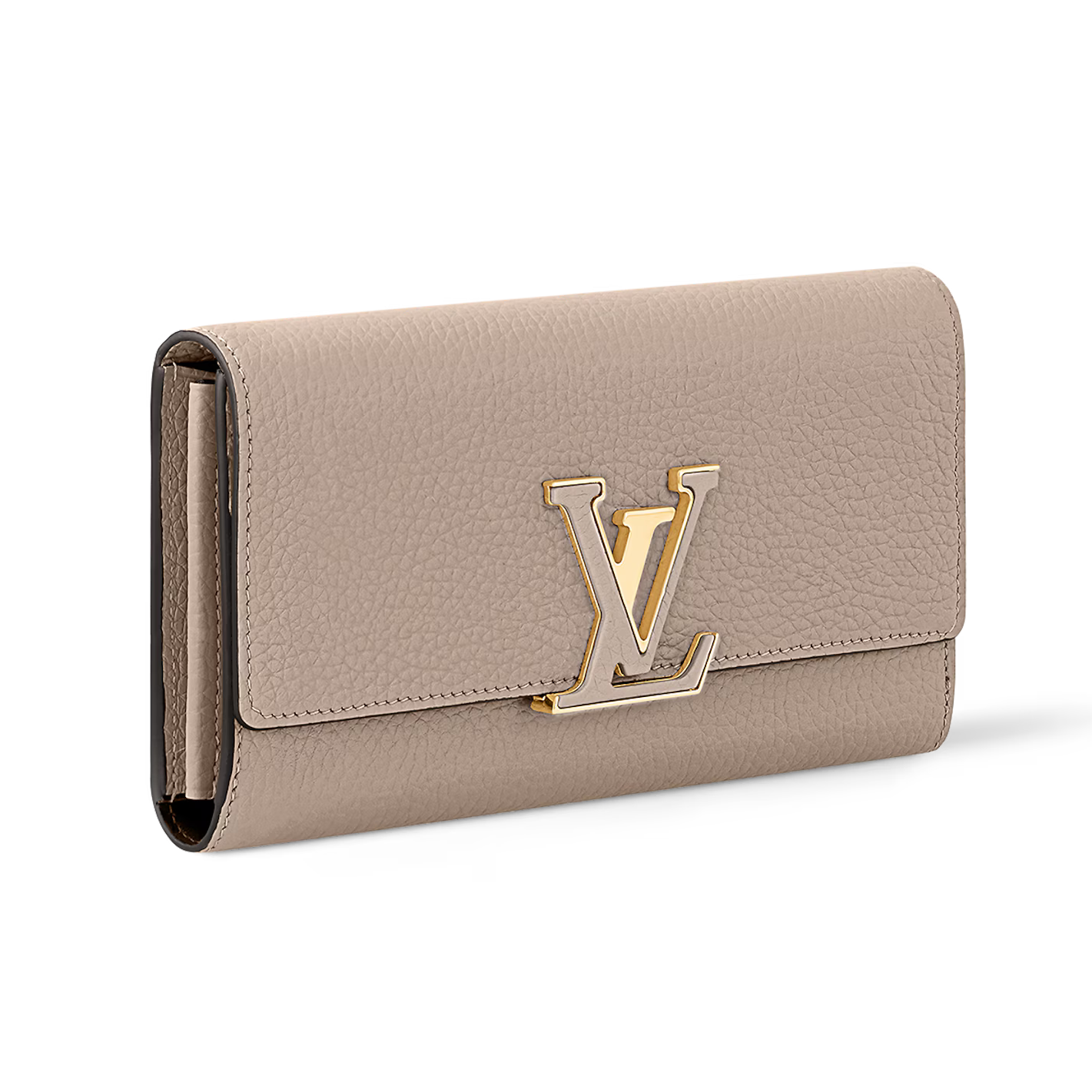 Louis Vuitton Taurillon Leather Capucines Wallet - Galet