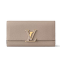 Louis Vuitton Taurillon Leather Capucines Wallet - Galet