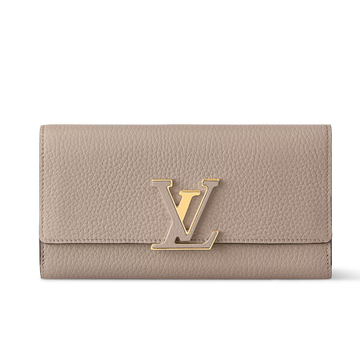 Louis Vuitton Taurillon Leather Capucines Wallet - Galet