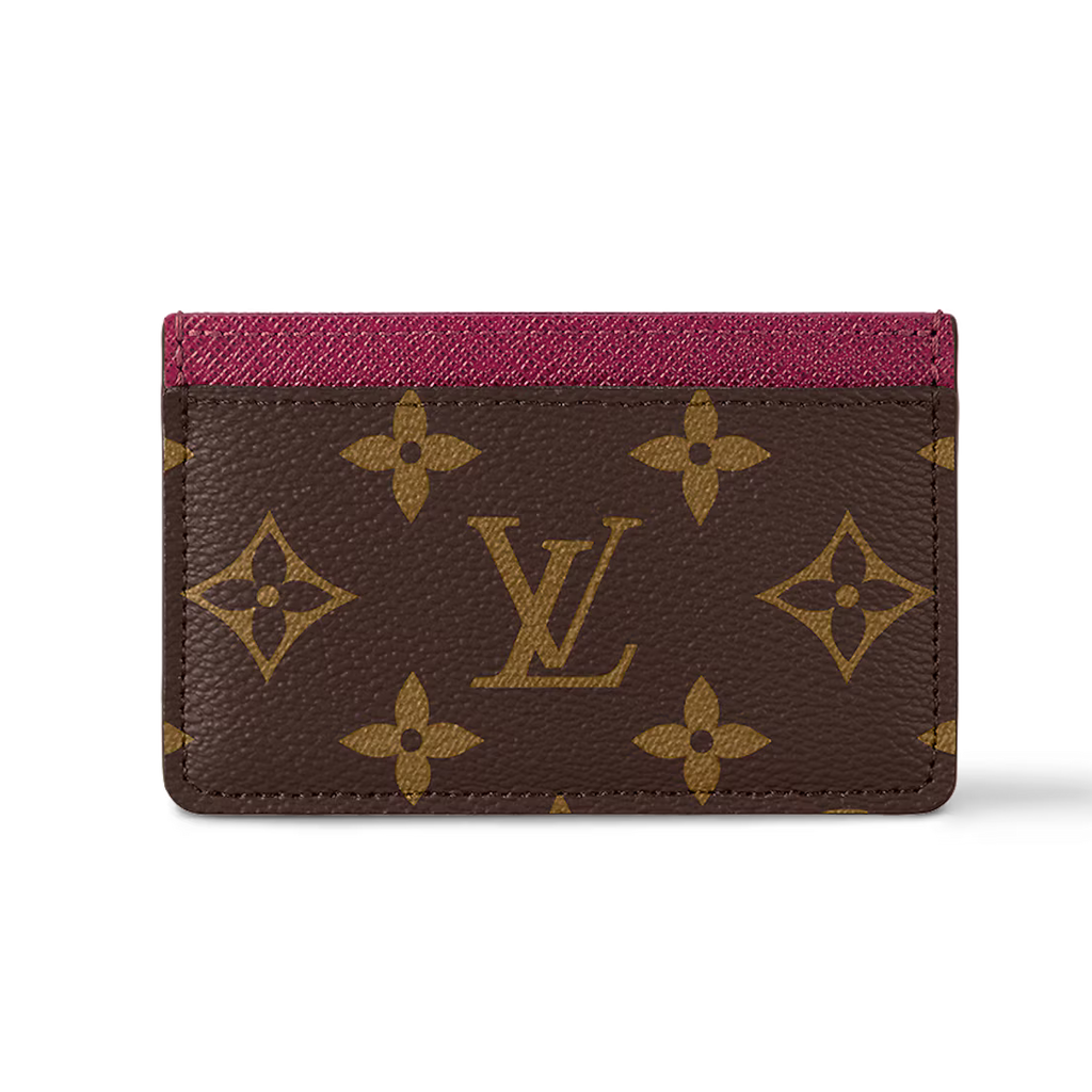 Louis Vuitton Monogram Canvas Card Holder - Fuchsia Brown