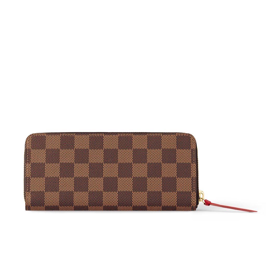 Louis Vuitton Damier Ebene Canvas Clémence Wallet - Brown
