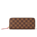 Louis Vuitton Damier Ebene Canvas Clémence Wallet - Brown