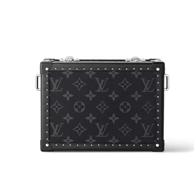 Louis Vuitton Clutch Box Bag - Monogram Eclipse Black