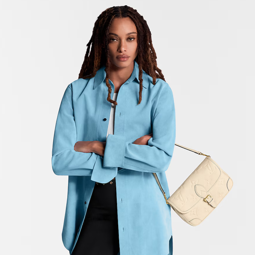 Louis Vuitton Diane Satchel Shoulder Bag - Cream