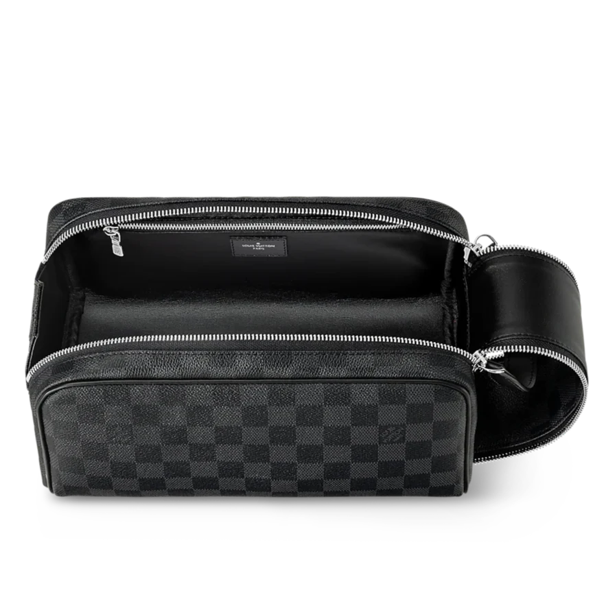 Louis Vuitton Dopp Kit Toilet Pouch -  Damier Graphite