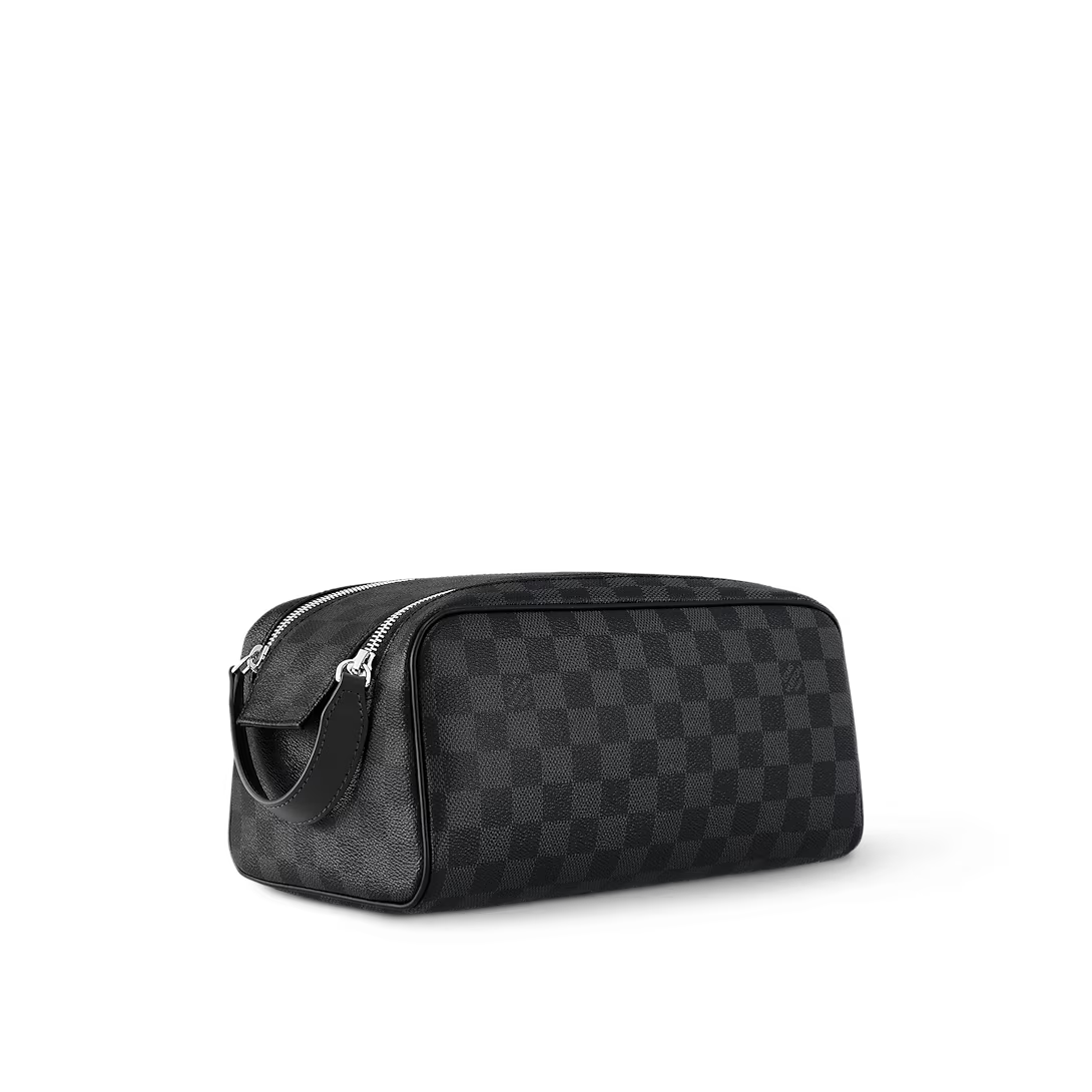 Louis Vuitton Dopp Kit Toilet Pouch -  Damier Graphite