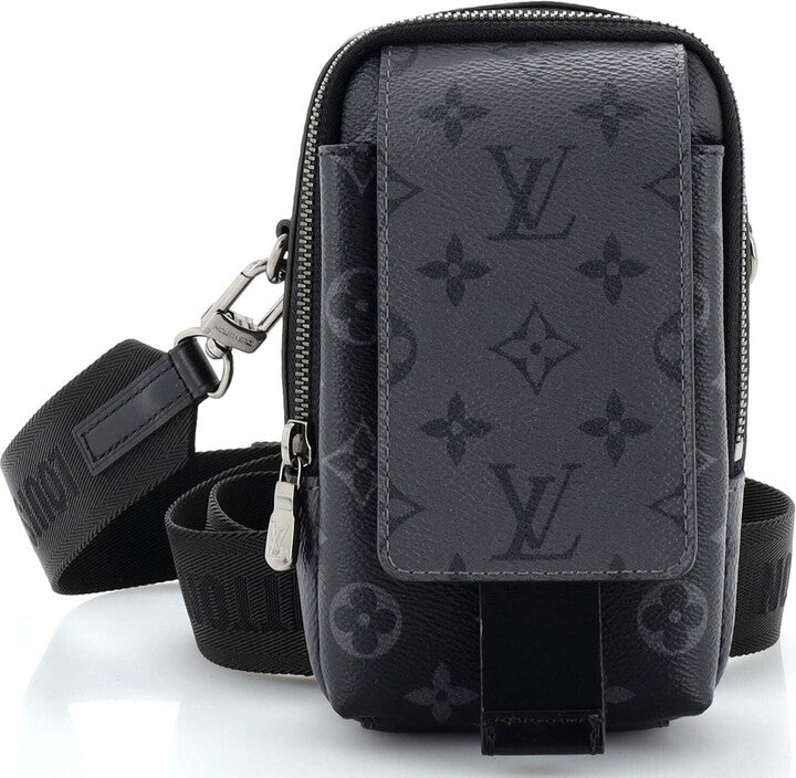 Louis Vuitton Double Phone Pouch Eclipse NM - Black and Grey