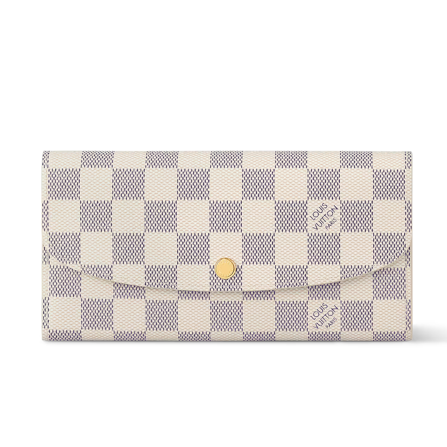 Louis Vuitton Damier Azur Emilie Wallet - White
