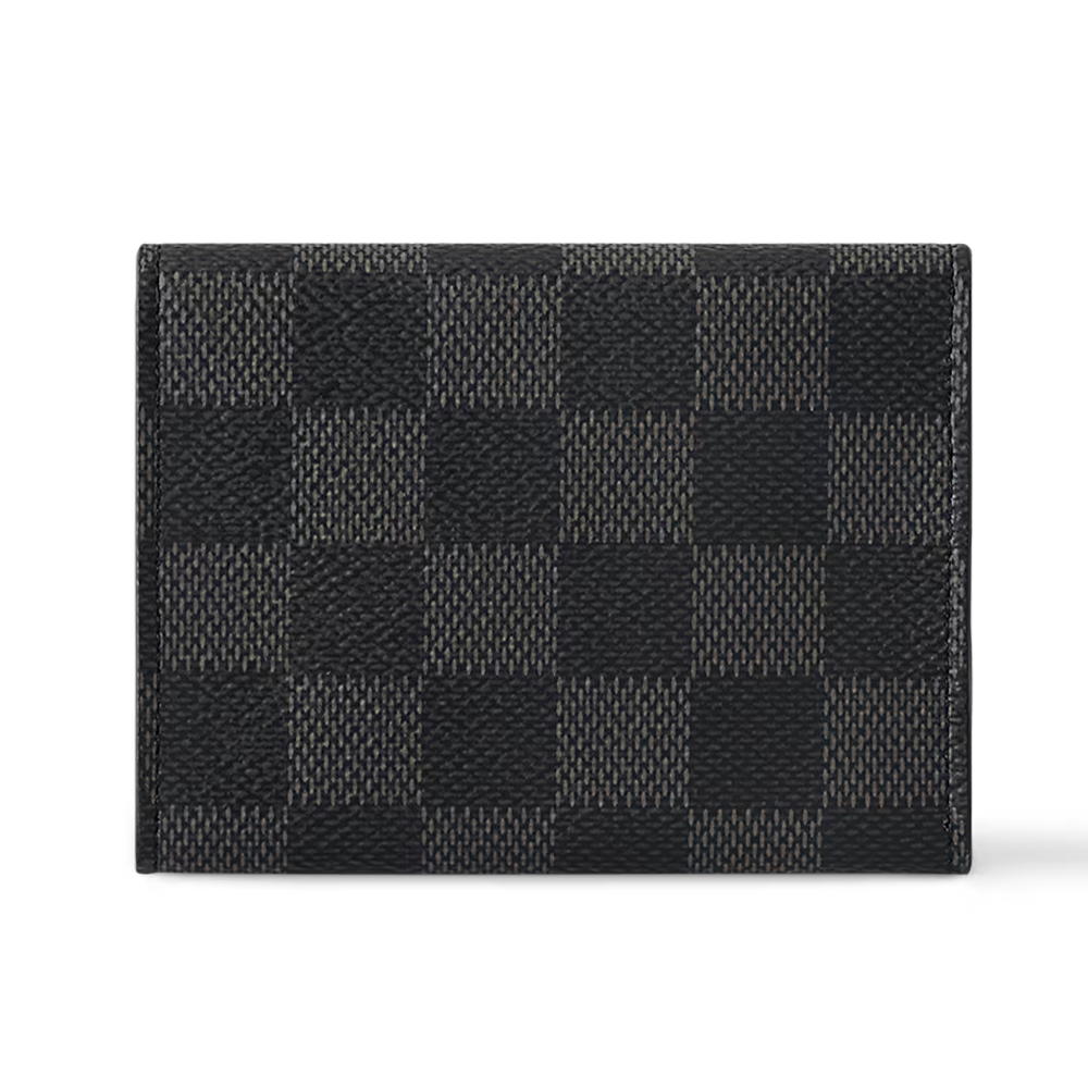🎁 Louis Vuitton Enveloppe Carte de Visite Damier Graphite Wallet - Gray (100% off)