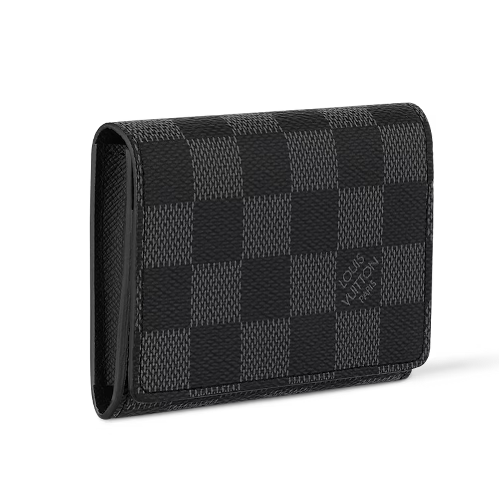 Louis Vuitton Enveloppe Carte de Visite Damier Graphite Wallet - Gray