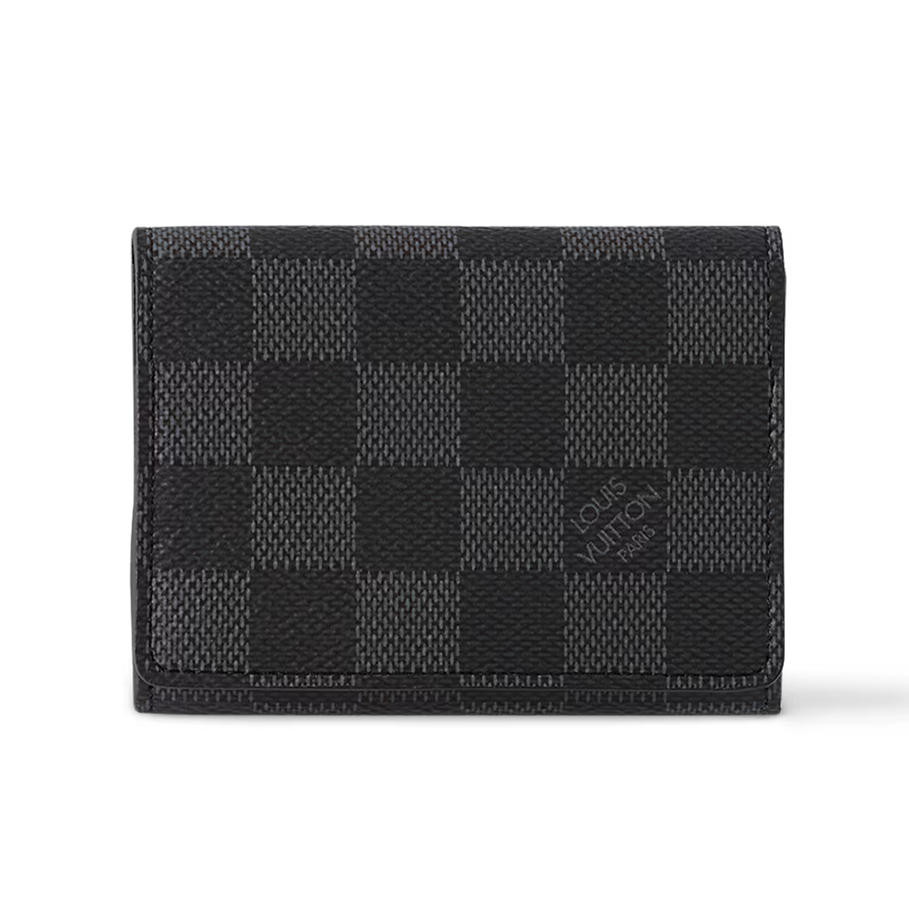 Louis Vuitton Enveloppe Carte de Visite Damier Graphite Wallet - Gray