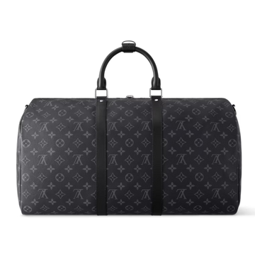 Louis Vuitton Keepall Bandoulière 50 Duffle Bag - Black