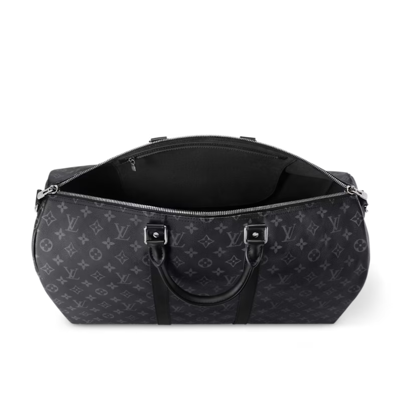 Louis Vuitton Keepall Bandoulière 50 Duffle Bag - Black