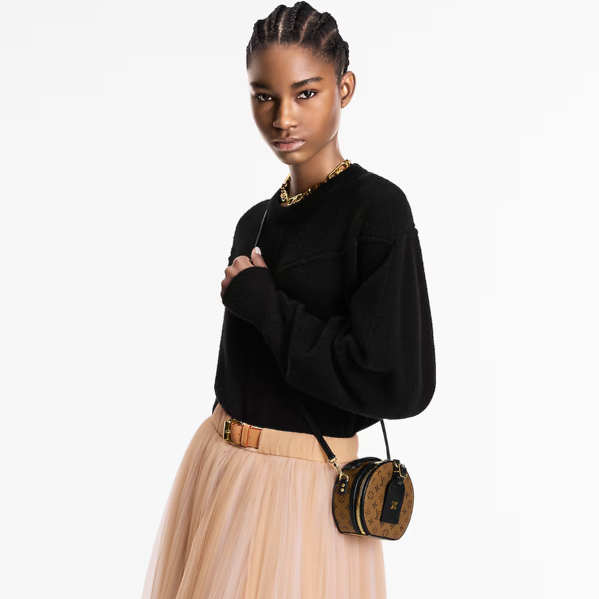 Louis Vuitton Mini Boite Chapeau Shoulder Bag - Brown