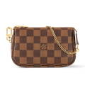Louis Vuitton Damier Ebene Mini Pochette Accessories Handbag - Brown