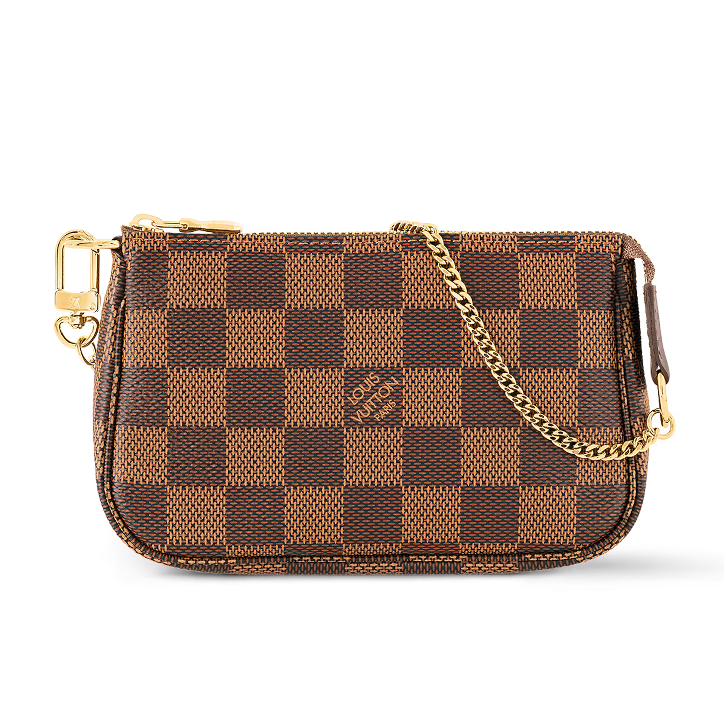Louis Vuitton Damier Ebene Mini Pochette Accessories Handbag - Brown