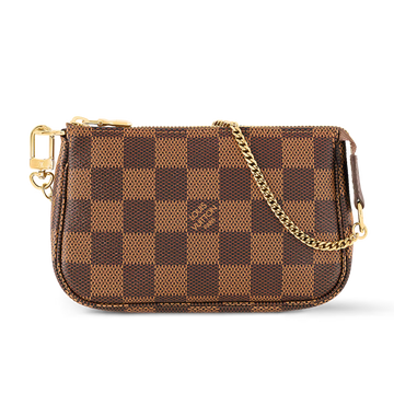 Louis Vuitton Damier Ebene Mini Pochette Accessories Handbag - Brown