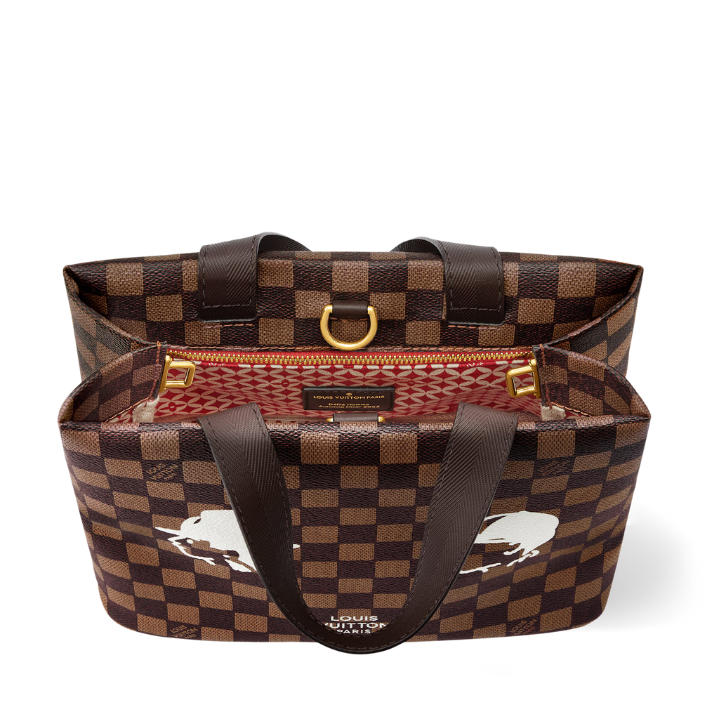 Louis Vuitton Damier Ebene Mini Shopper Tote – Brown