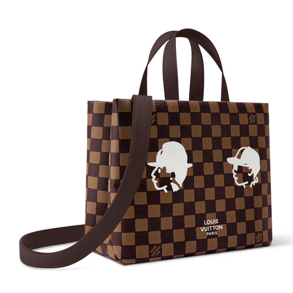 Louis Vuitton Damier Ebene Mini Shopper Tote – Brown