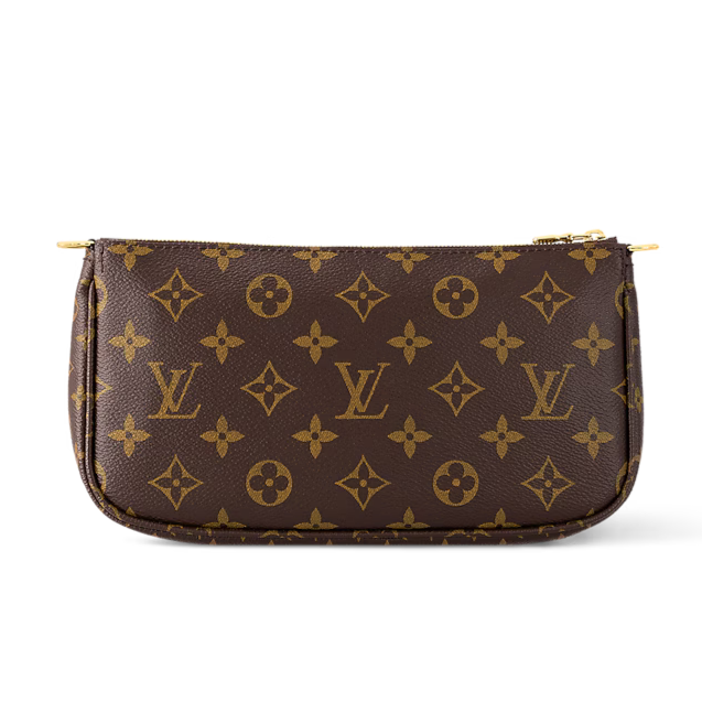 Louis Vuitton Mongram Canvas Multi Pochette Accessoires Crossbody Bag - Khaki