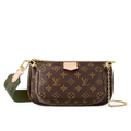 Louis Vuitton Mongram Canvas Multi Pochette Accessoires Crossbody Bag - Khaki