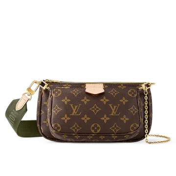 Louis Vuitton Mongram Canvas Multi Pochette Accessoires Crossbody Bag - Khaki