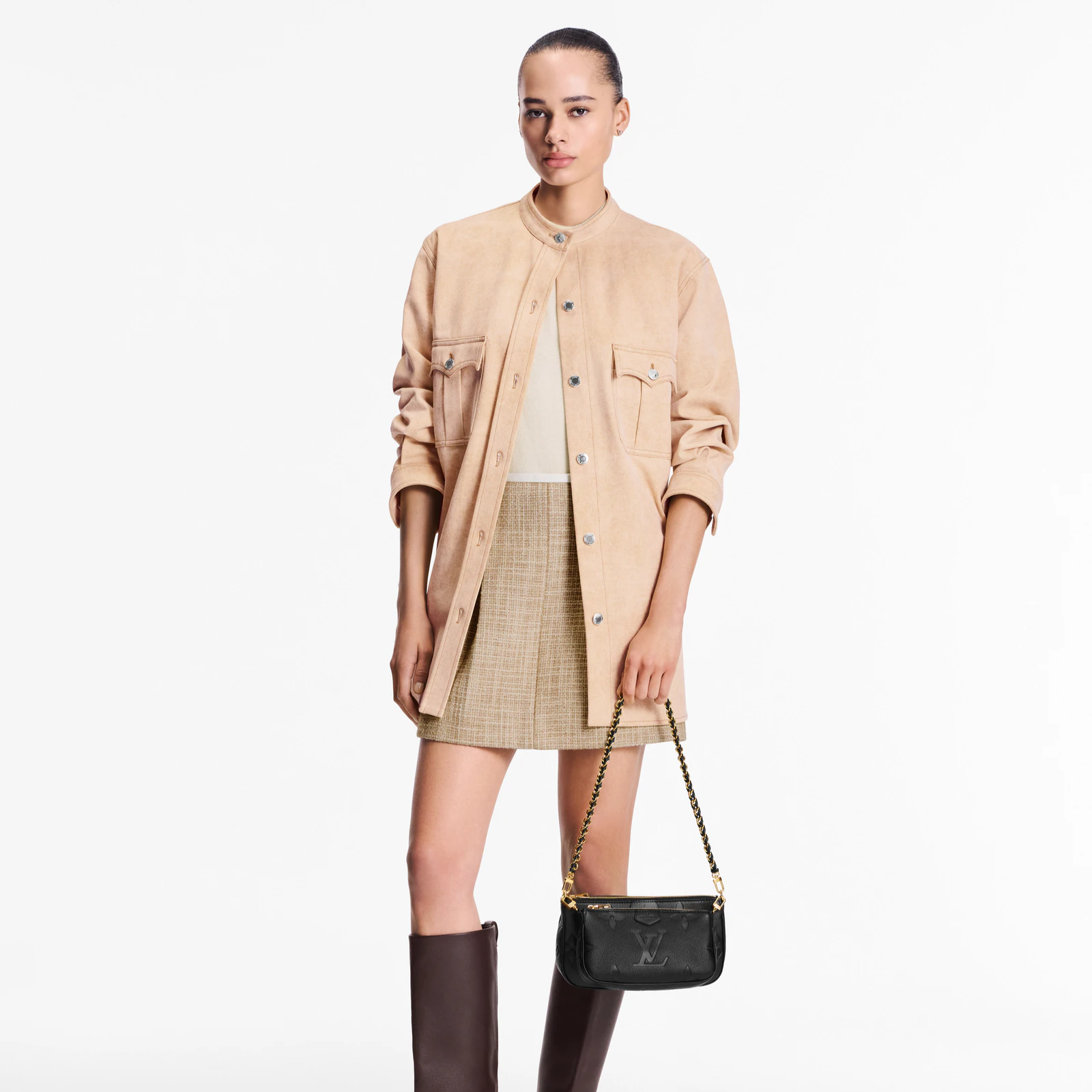 Louis Vuitton Multi Pochette Accessoires Crossbody Bag - Black