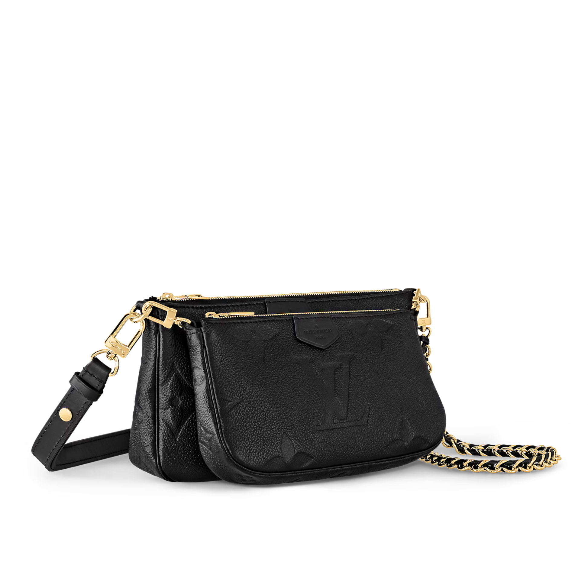 Louis Vuitton Multi Pochette Accessoires Crossbody Bag - Black
